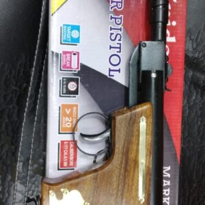 SPIDER WOODEN BLACK AIR PISTOL .177 CALIBRE