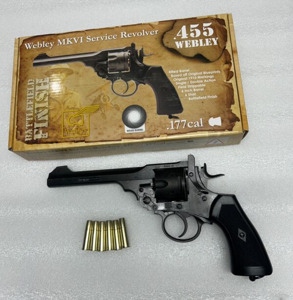 WEBLEY 6 INCH C02 AIR REVOLVER .177 CALIBRE